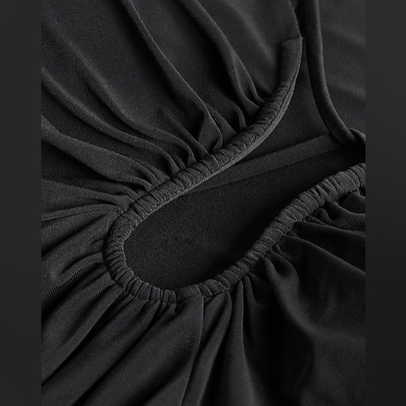 Polished Matte Jersey Plunging U Bar Maxi Dress - Picture 6 of 6